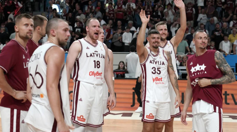 Latvijas basketbola izlase. Foto: FIBA