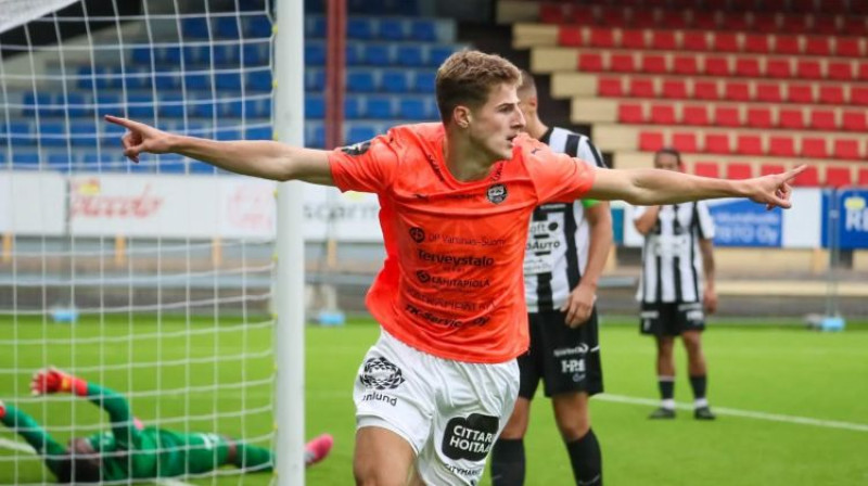 Nils Veinbergs. Foto: TPS Jalkapallo