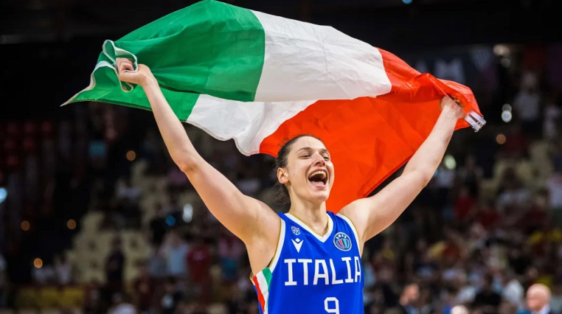 Čečilja Zandalasini 2025. gadā. Foto: FIBA