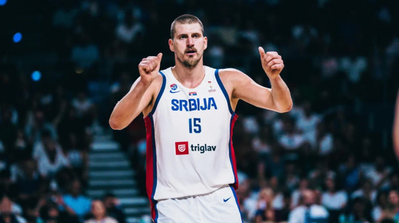 Nikola Jokičs. Foto: FIBA