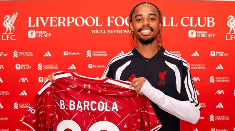 Bradlē Barkolā. Foto: Liverpool FC