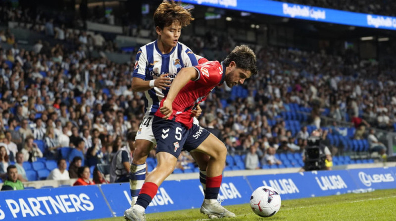 Epizode spēlē starp "Real Sociedad" un "Celta Vigo". Foto: IMAGO/Ball Raw Images/Mickael Ducint/Scanpix