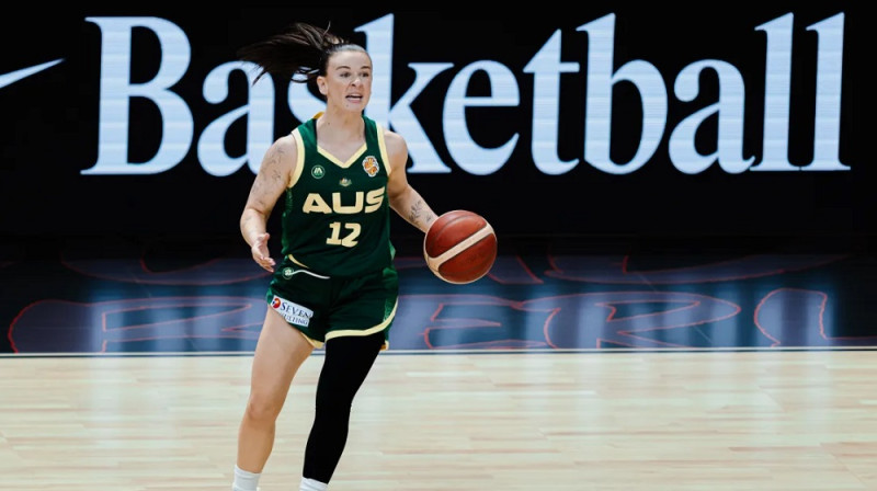 Austrālijas spēlētāja Stefānija Rīda 2026. gada 6. septembrī. Foto: FIBA