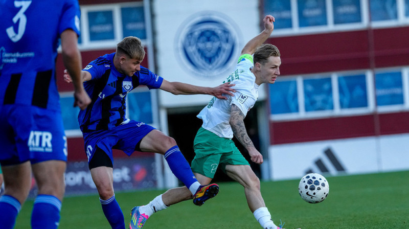 Epizode spēlē starp FK "Auda" un "Grobiņu". Foto: Kristians Putniņš/FK Auda