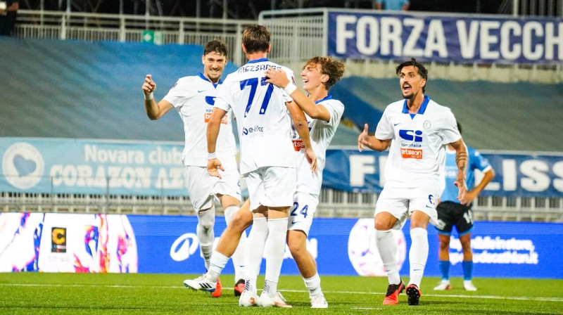 Kristiāns Mežsargs pēc vārtu guvuma. Foto: US Folgore Caratese