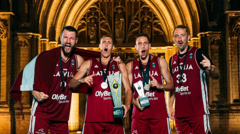 Latvijas 3x3 izlase. Foto: FIBA 3x3