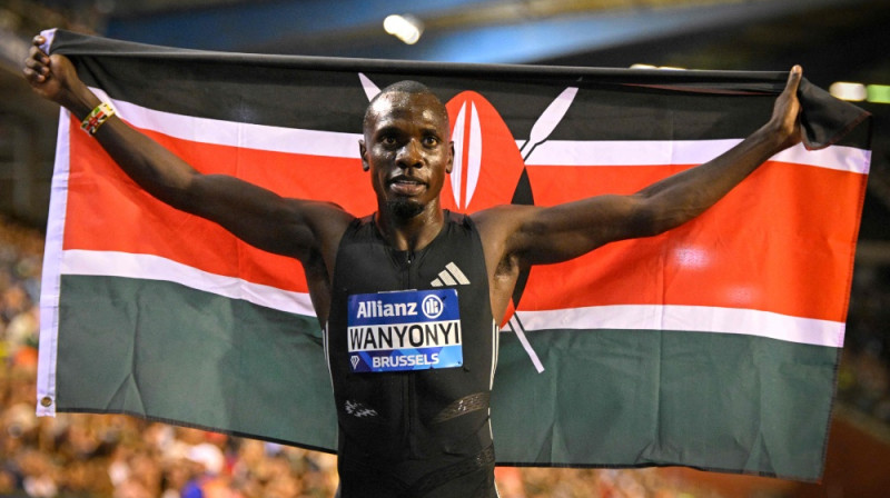 Emanuels Vanjonji - olimpiskais un pasaules čempions 800 metros no Kenijas. Foto: AFP/Scanpix