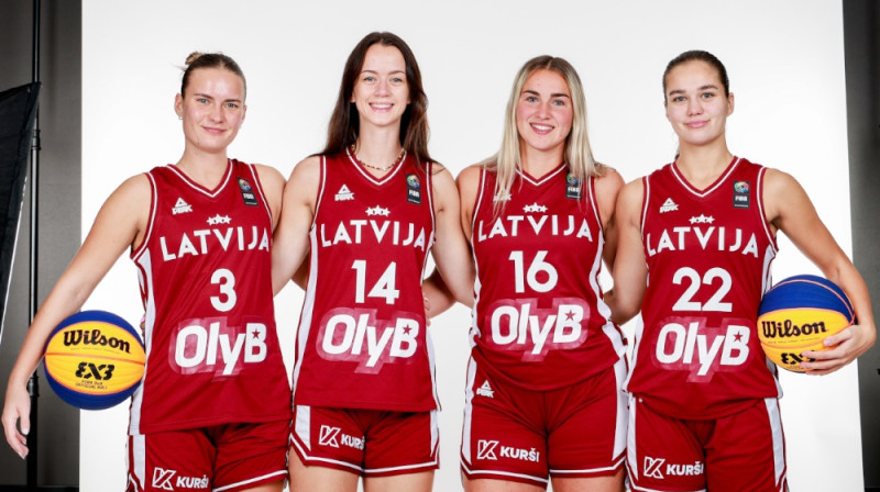 Latvijas 3x3 basketbolistes. Foto: FIBA 3x3