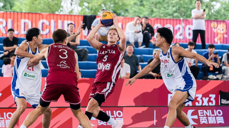 Dāvis Skreivers un Kristofers Karlsons. Foto: FIBA 3x3