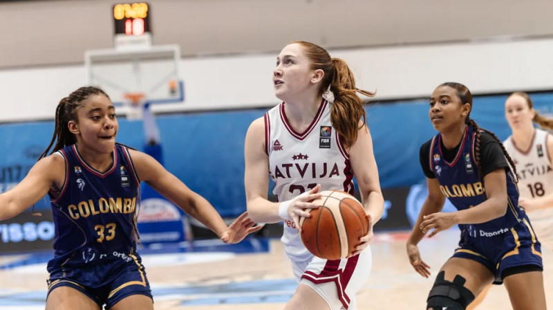 Evelīna Sirsniņa 2026. gada 19. jūlijā Brno. Foto: FIBA