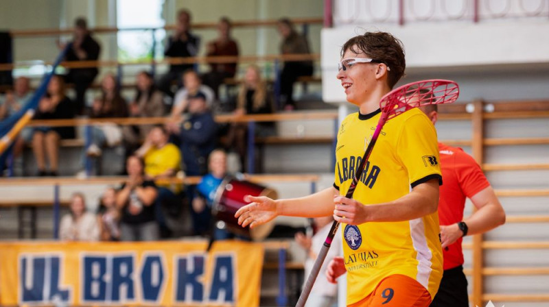 Līderu prombūtnes laikā vadošās lomas uzņēmās jaunie spēlētāji, tostarp Gustavs Liekniņš (1+1), foto: FS Masters