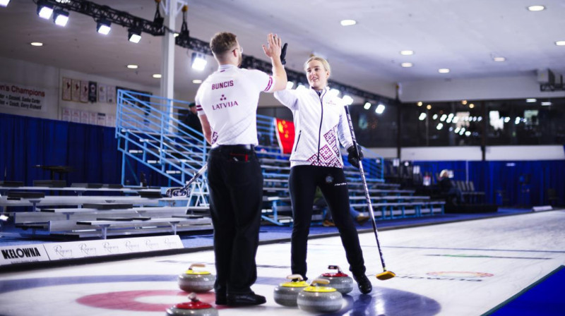 Katrīna Gaidule, Roberts Reinis Buncis
Foto: Stephen Fisher / World Curling