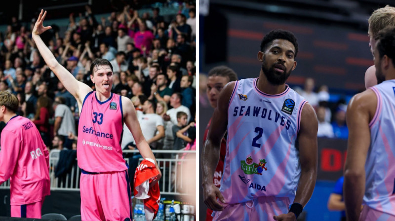 Īzaks Džonsons. Foto: Rīgas Zeļļi; Foto: Rostock Seawolves