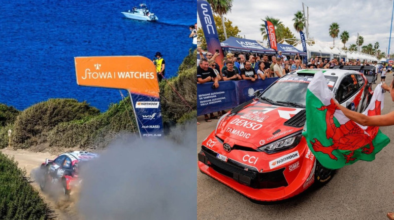 Mārtiņš Sesks un Elfins Evanss. Foto: M-Sport un Toyota Gazoo Racing