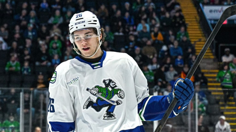 Anrī Ravinskis. Foto. Abbotsford Canucks