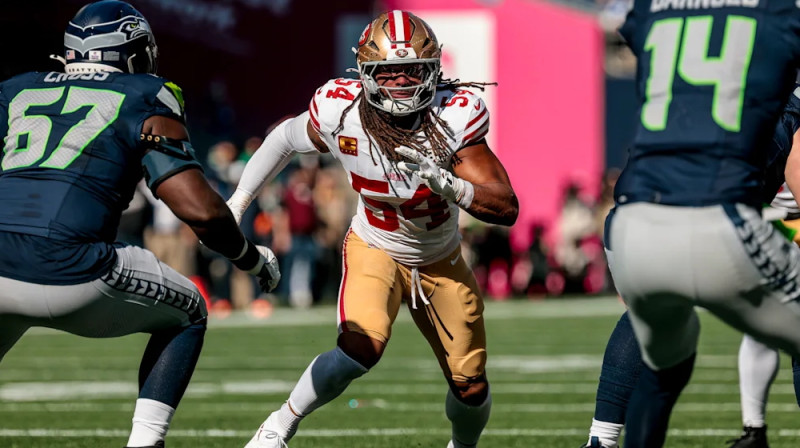 "49ers" aizsardzības centrālā figūra Freds Vorners. Foto: San Francisco 49ers