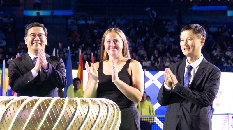 Aļona Ostapenko. Foto: Xinhua/Zuma Press/Scanpix