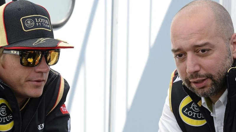 Kimi Raikonens un Žerārs Lopess. Foto: F1.com