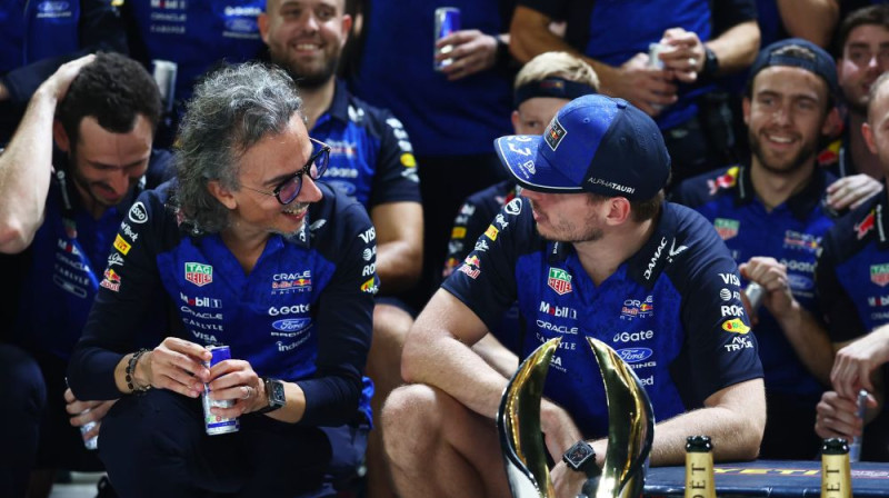 Lorāns Mekīss un Makss Verstapens. Foto: F1.com