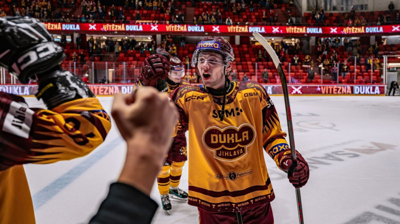 Patriks Ozols. Foto: HC Dukla Jihlava