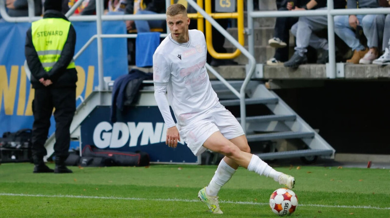 Vladislavs Gutkovskis. Foto: Łukasz Pałuba/Arka Gdynia