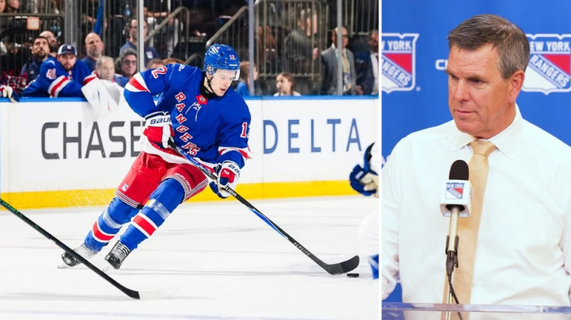Alberts Šmits un Maiks Salivans. Foto: New York Rangers