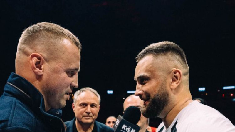 Mairis Briedis un Kristaps Zutis. Foto: KOK fights