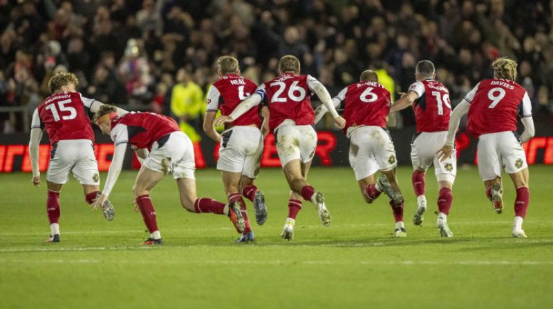 "Fleetwood Town" svin vēsturisku uzvaru. Foto: imago/Action Plus/Scanpix