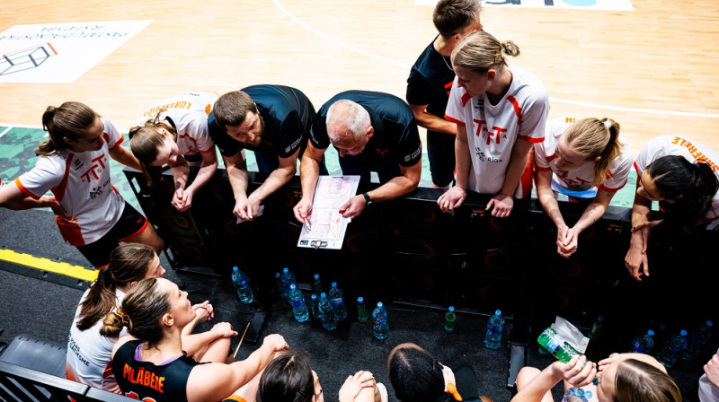 Aigars Nerips un TTT basketbolistes. Foto: WBBL