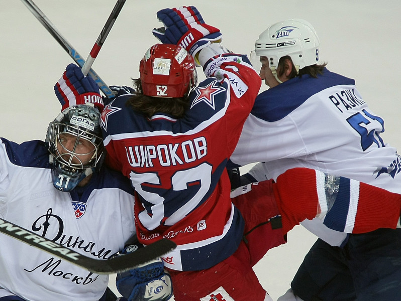 KHL soda Maskavas klubus "CSKA" un "Dinamo"