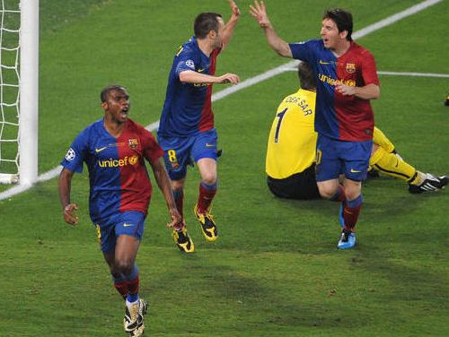 Pēc 1. puslaika: "Barcelona" - "Manchester United" 1:0