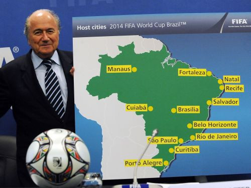 Paziņotas 12 Brazīlijas pilsētas, kurās notiks 2014. gada PK spēles
