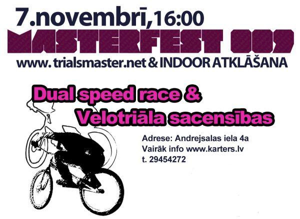 7. novembrī triāla "MasterFest" Andrejsalā