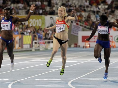 Dāmu 100 m sprintā uzvar vāciete Zailere
