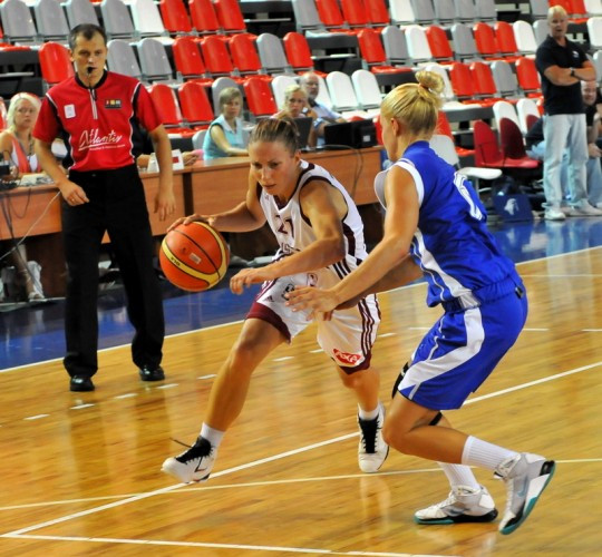 Latvijas basketbolistes uzvar Bukarestē