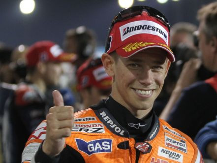 Gada pirmais Moto GP pole position tiek Stouneram