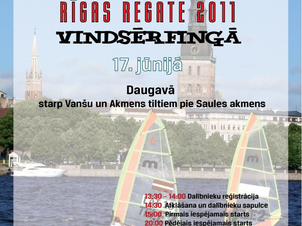 Piektdien Daugavā vindsērfings