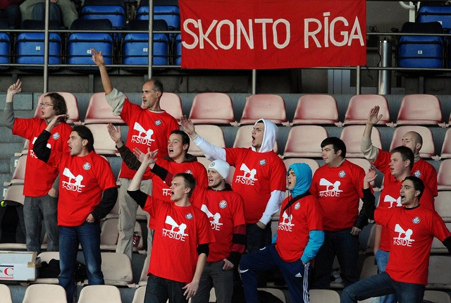 LFF piešķir 100 Ls sodu "Skonto" par fanu izdarībām spēlē pret "Metalurgu"