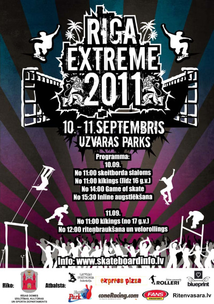 Uzvaras parkā notiek "Riga Extreme"