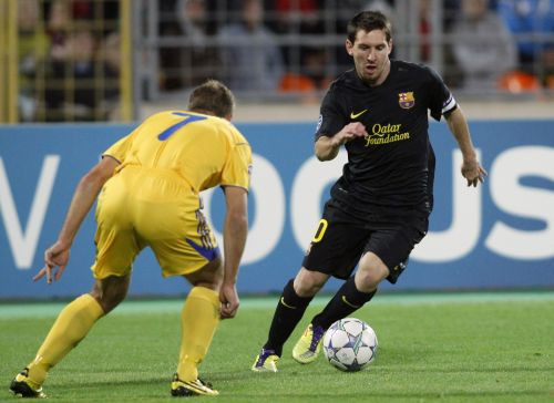 H grupa: "Barcelona" iesit piecus vārtus pret BATE, uzvar arī "Milan"