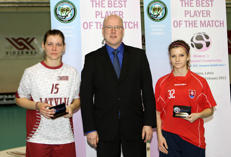 Latvietes ceļu uz pasaules čempionātu sāk ar uzvaru pār Slovākiju