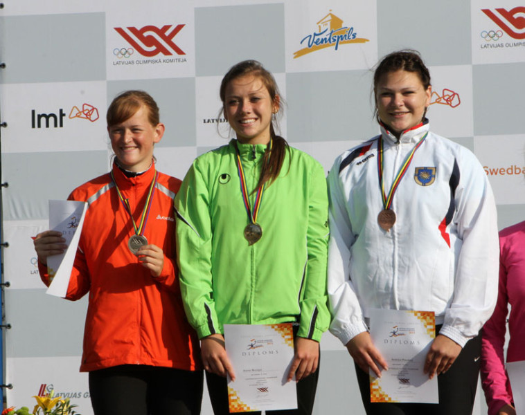 Jaunatnes olimpiādē labots Latvijas rekords šķēpmešanā jaunietēm