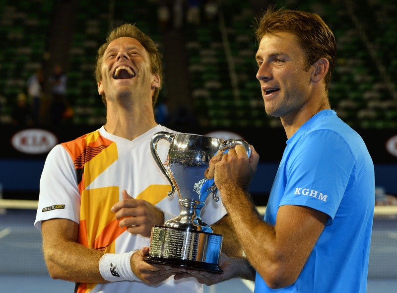 Kubots un Lindsteds Melburnā pirmo reizi uzvar "Grand Slam" dubultspēļu turnīrā