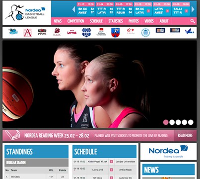 Nordea Basketbola līgai jauna mājaslapa – WBBL.eu