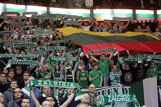 "Žalgira" fani spēlē pret CSKA nosodīs Kremļa agresiju Ukrainā