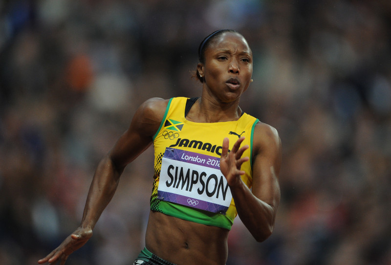 Jamaikas sprinterei Simpsonei pusotra gada diskvalifikācija