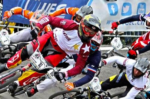 Štrombergs fotofinišā uzvar BMX Superkrosa posmā Argentīnā