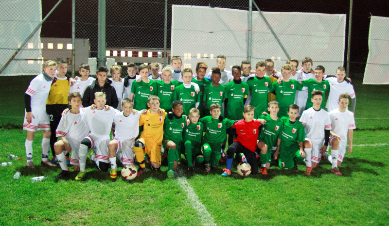 LMT Futbola akadēmija viesojas „Bayern” stadionā un sekmīgi cīnās ar „Augsburg” jauniešiem