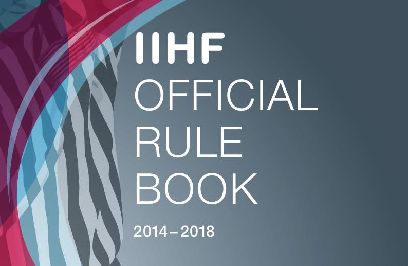 IIHF oficiālie hokeja noteikumi 2014-2018 (angļu val.)