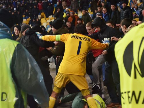 "Guingamp" prezidents: "Kijevas stadionā bija traki suņi, kas vēlējās tikai kauties"